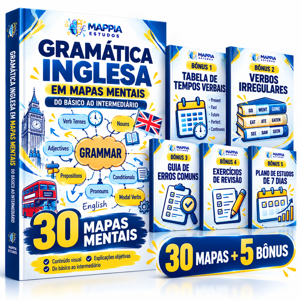 GRAMÁTICA INGLESA EM MAPAS MENTAIS — VOLUME 2 + BÔNUS